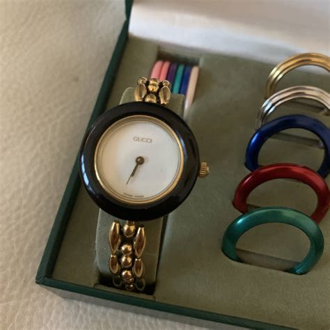 gucci changeable bezel watch